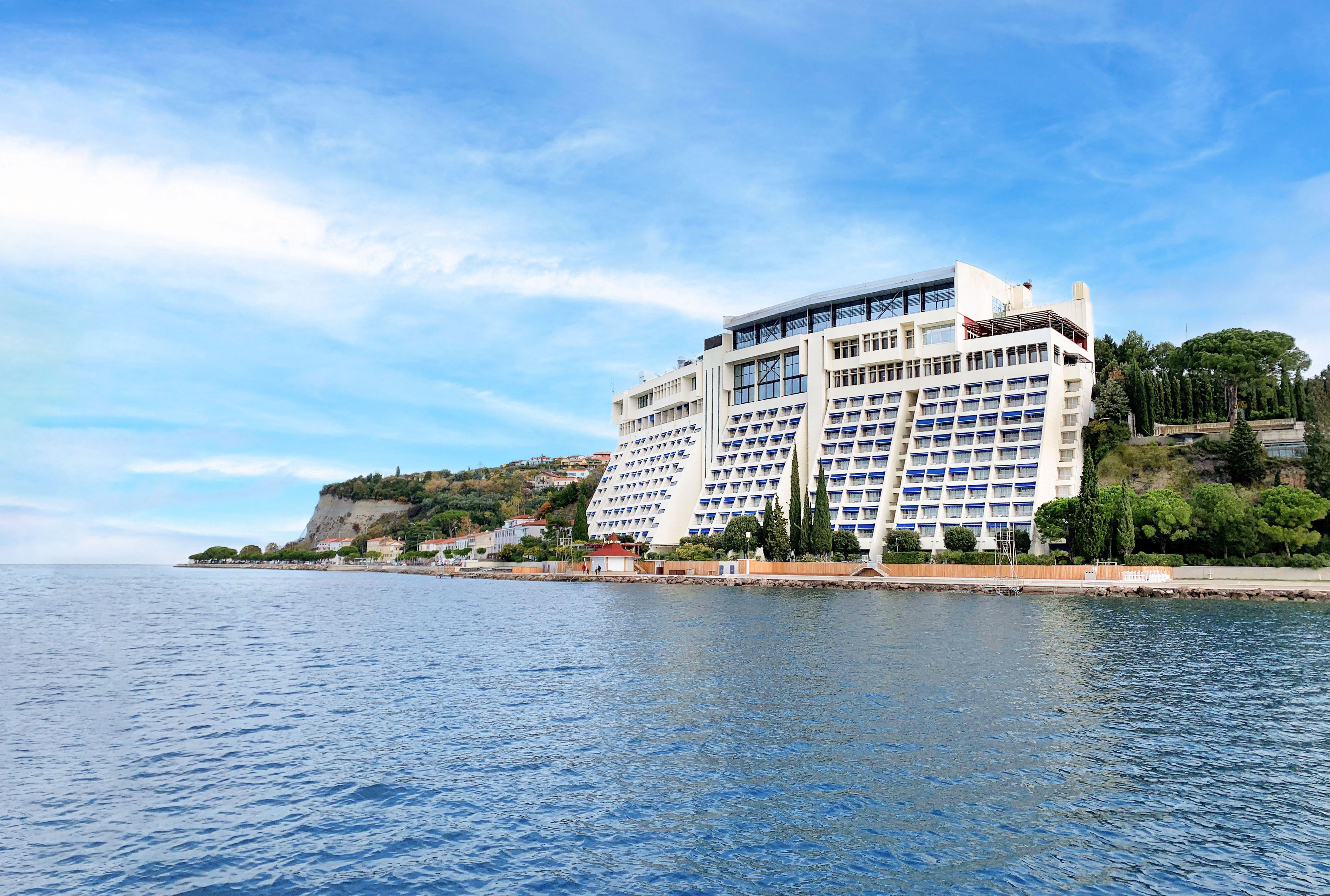 The beach next to Grand Hotel Bernardin