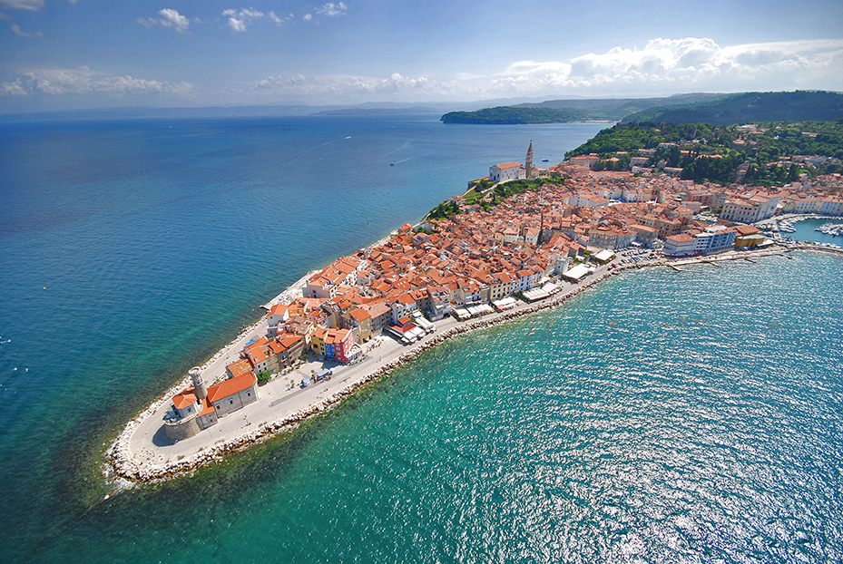 Strand von Fornače bis den Eingang in Piran