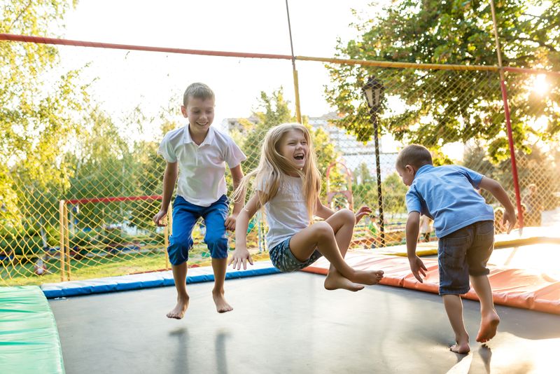 A visit to the trampoline park