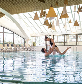 Thermal park and hotel pools